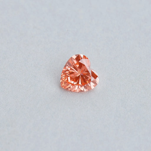 0.90 Carat Vivid Pink Heart Cut Lab Grown Diamond