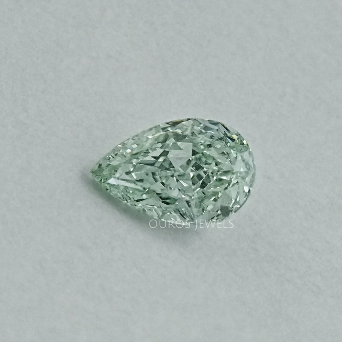 Fancy Vivid Green Pear Lab Grown Loose Diamond