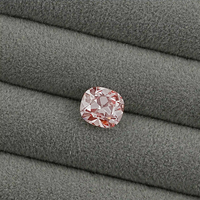 Fancy Vivid Pink Old Mine Cushion Lab-Diamond