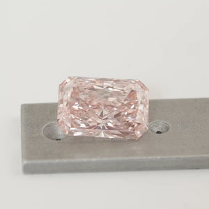 Fancy Vivid Pink Radiant Cut Diamond 