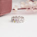 [Back View of Colored Round Diamond Wedding Band]-[Ouros Jewels]