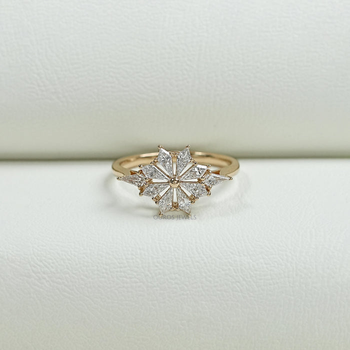 Kite Diamond Floral Anniversary Ring