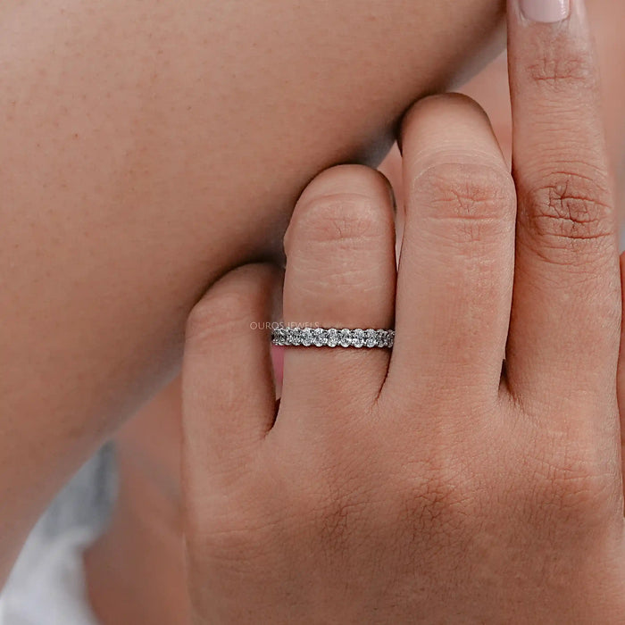Ovaler Schliff Labor Diamant Jahrestag Ring
