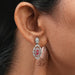 Pink Diamond Drop Earrings