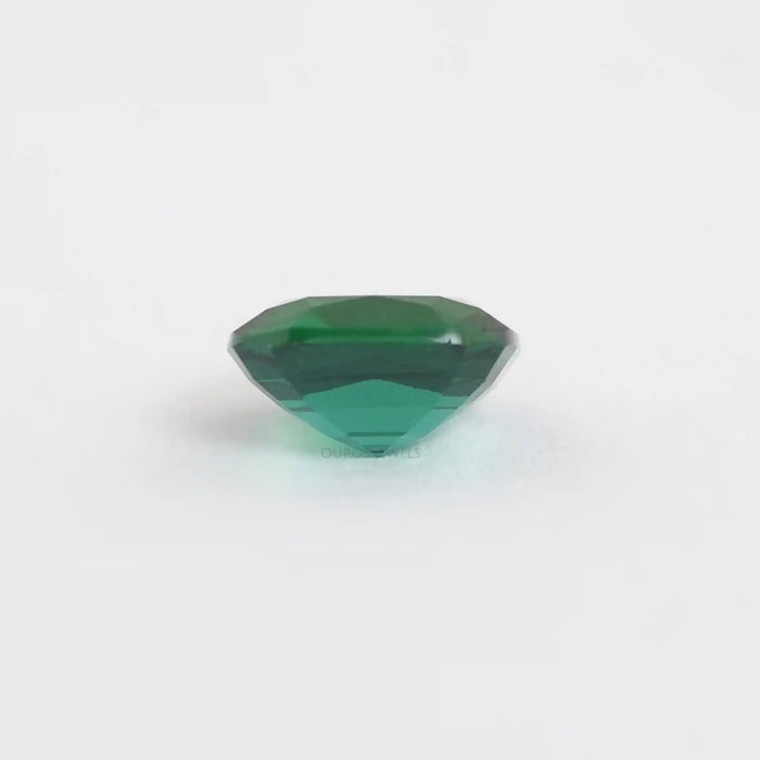 Dark Green Zambian Cushion Cut Gemstone