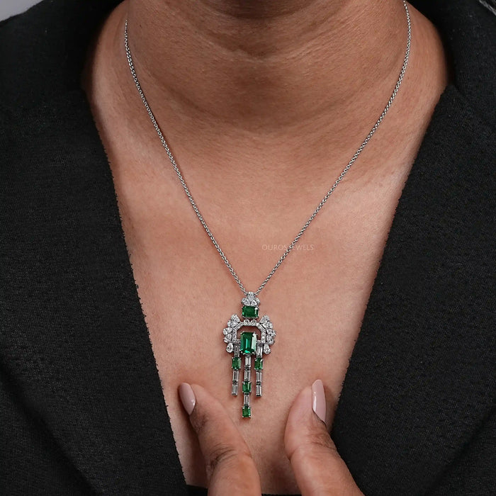 Cluster Diamant und Edelstein Anhänger