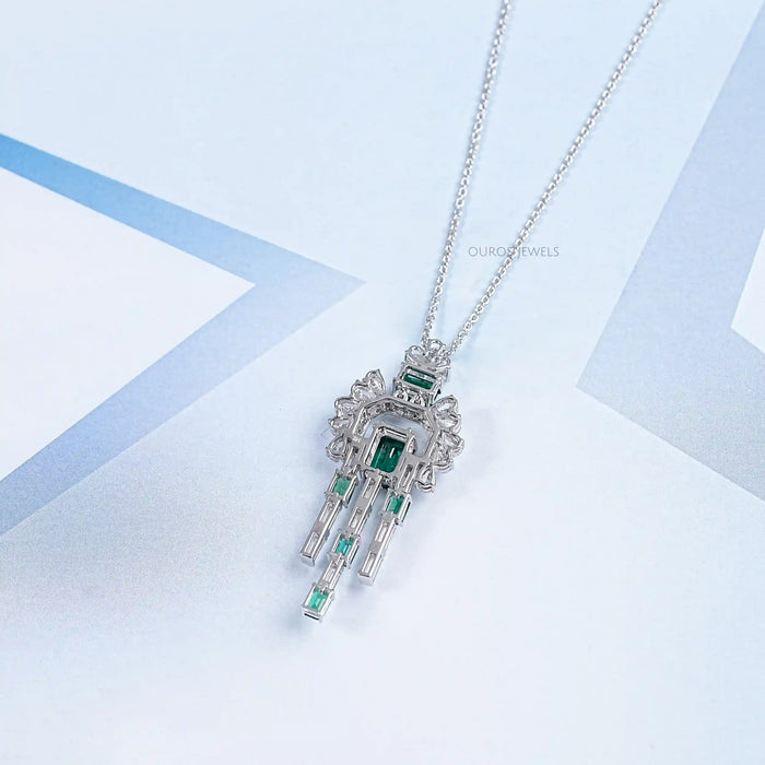 Cluster Diamant und Edelstein Anhänger