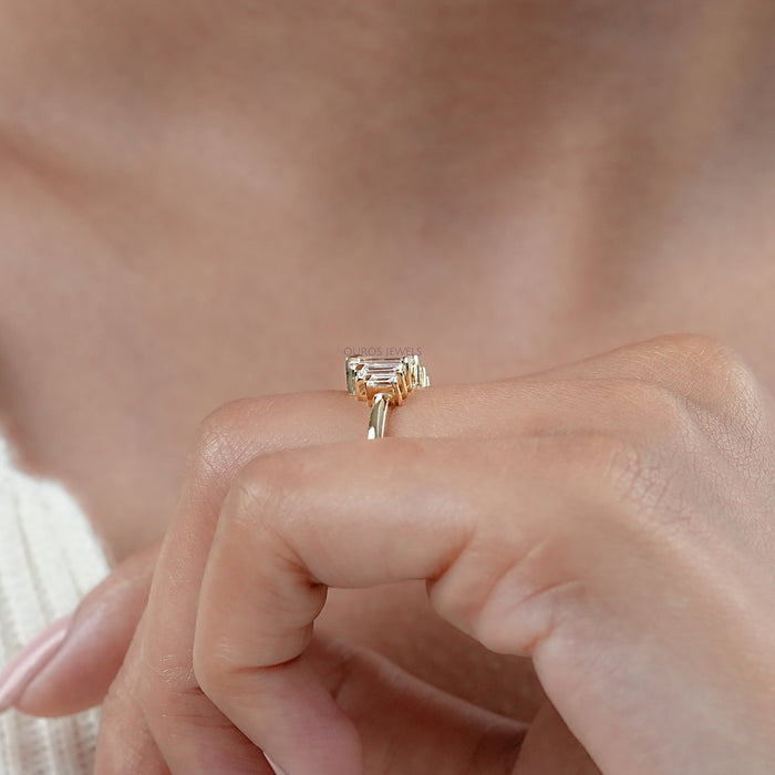 Baguette Schliff Labor Diamant Trauring