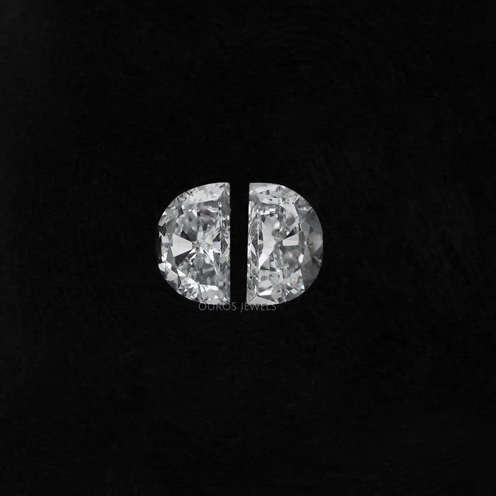 [antique cut half moon diamond]-[Ouros Jewels]
