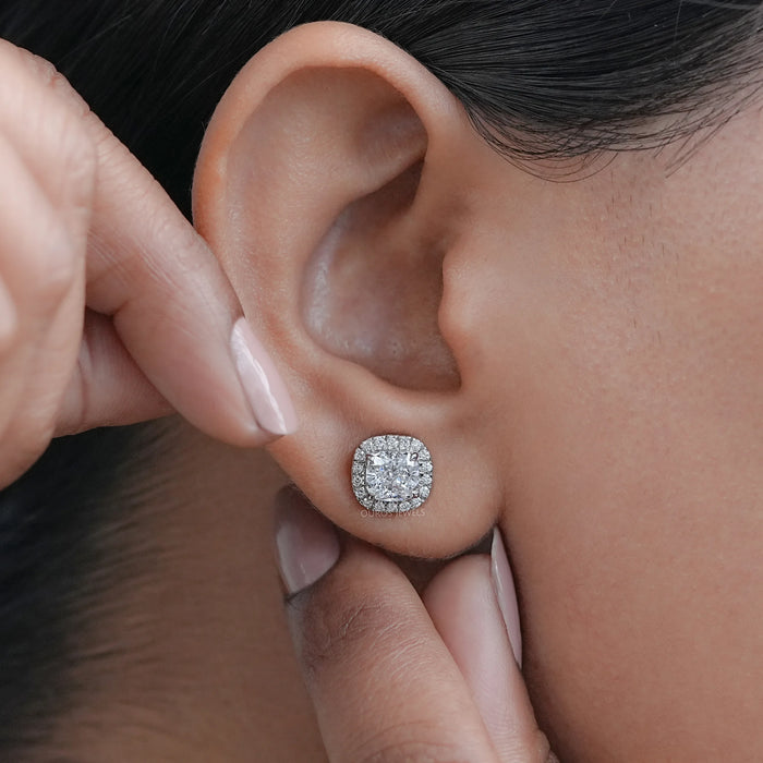 Seeliger Diamant Halo Ohrstecker