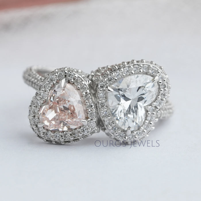 Heart Cut Lab Diamond  Toi Moi  Engagement Ring