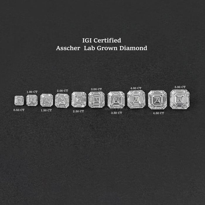 Asscher Schliff Labor Diamant