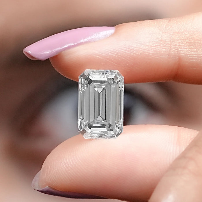 IGI Certified Emerald Cut Lab Grown Diamond