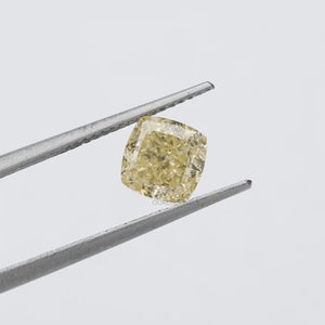 [Certified Cushion Diamond in a Tweezer]-[Ouros Jewels]