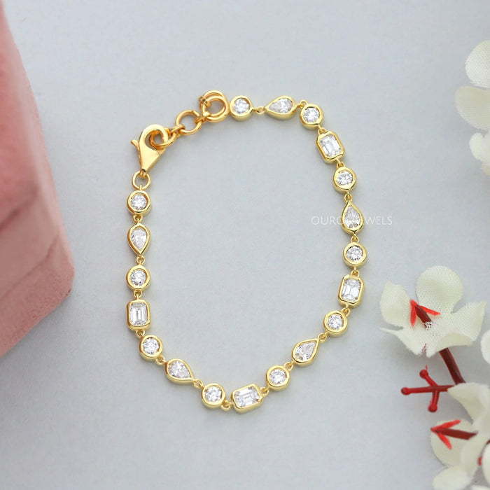 Multi Form Lünette Set Tennis Armband