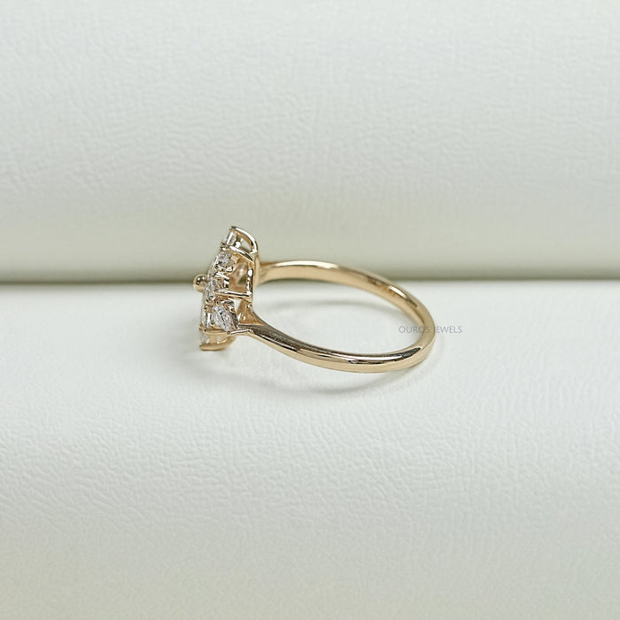 Kite Diamond Floral Anniversary Ring