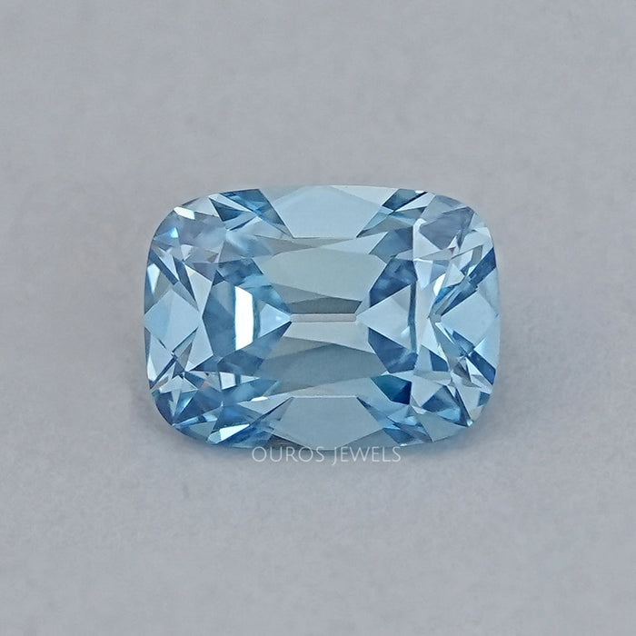3.00 Carat Fancy Vivid Blue Old Mine Cushion Lab Diamond