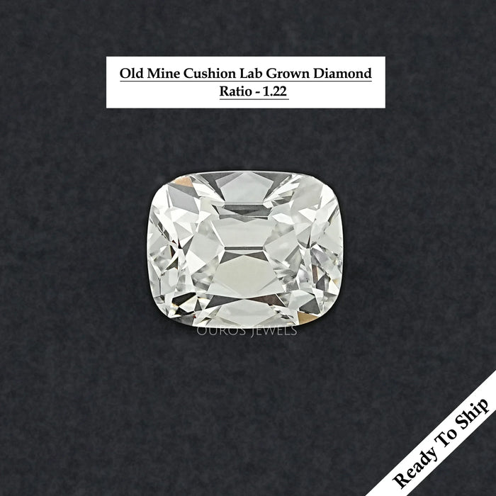 3.40 CT Lab Grown Old Mine Cushion Cut Diamond
