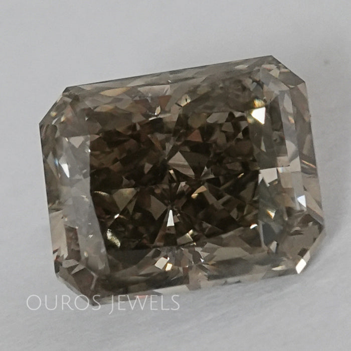 Square Olive Radiant Cut Lab Grown Diamond