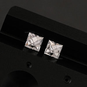 French Cut Lab Grown Diamond Matching Pair