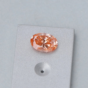 Ausgefallener Rosa Ovaler Schnitt Labor Diamant 0.82 Karat 