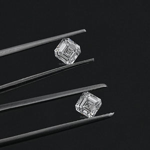 Asscher Cut Loose Lab Diamond Pair