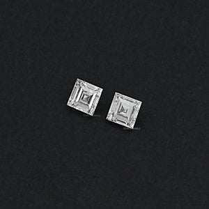 Carre Cut Lab Grown Matching Pair Diamond