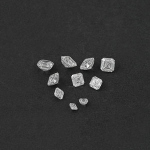 Im Labor gezüchteter Diamant im Asscher-Schliff