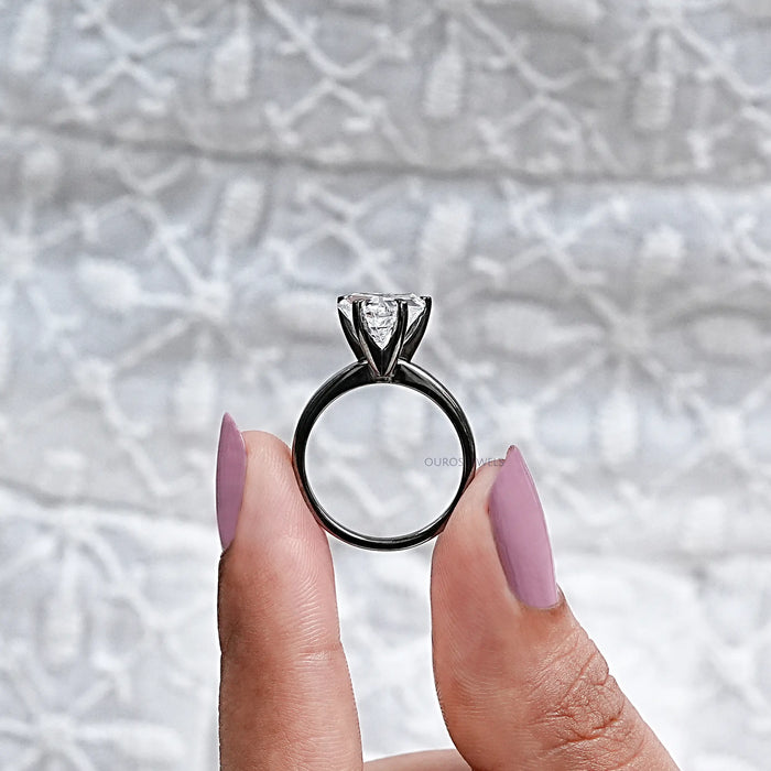 Antik Katzenschliff Diamant Solitar Ring