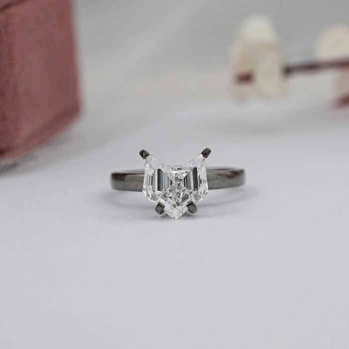 Antik Katzenschliff Diamant Solitar Ring