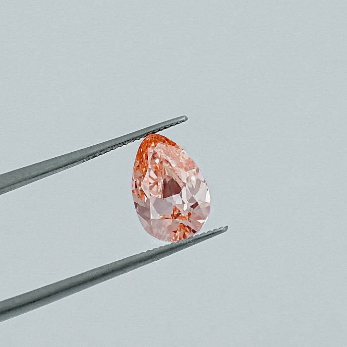 Light Pink Old Mine Pear Lab Grown Diamond