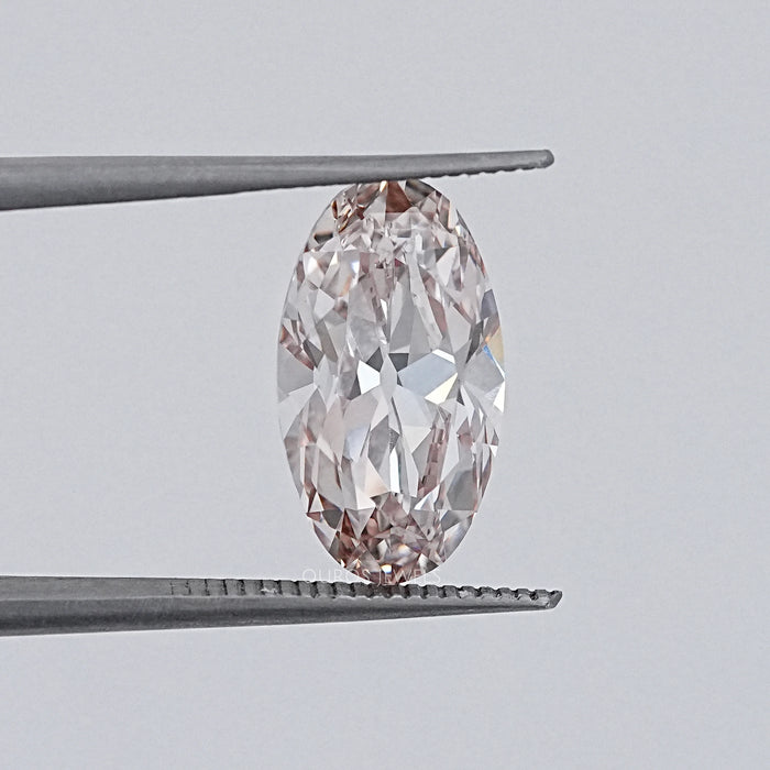 Light Champagne Old Mine Moval Cut Loose Diamond