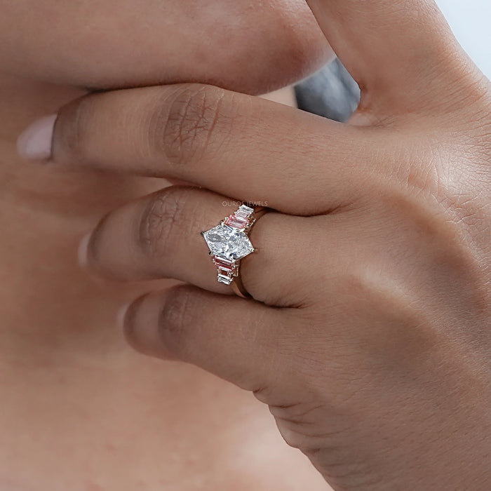 Niederlandischer Marquise Baguetteschliff Diamantring