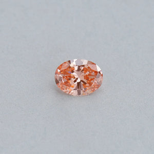 Ausgefallener Rosa Ovaler Schnitt Labor Diamant 0.82 Karat 