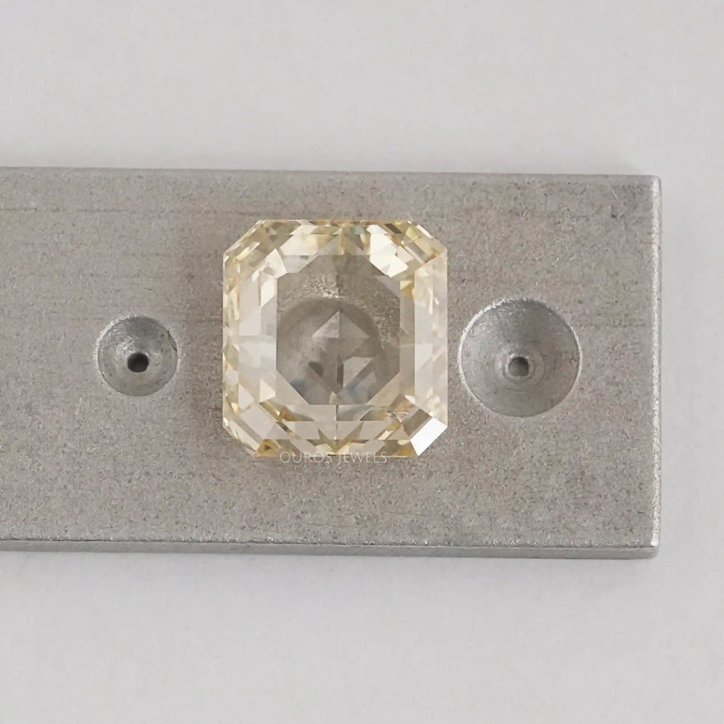 square radiant cut loose yellow diamond 