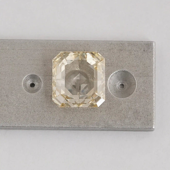 square radiant cut loose yellow diamond 