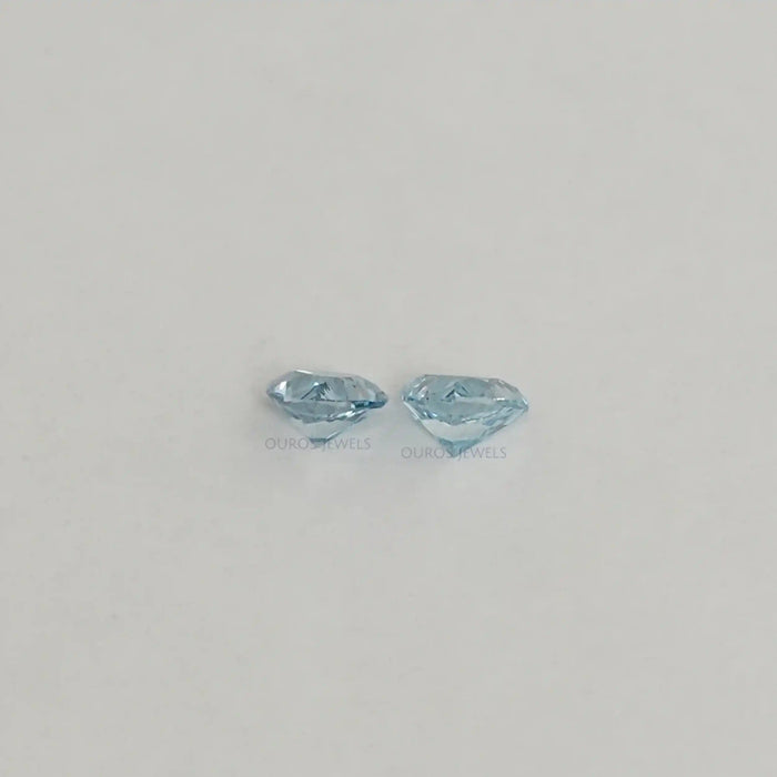 Blue Trillion Cut Lab Grown Diamond Loose