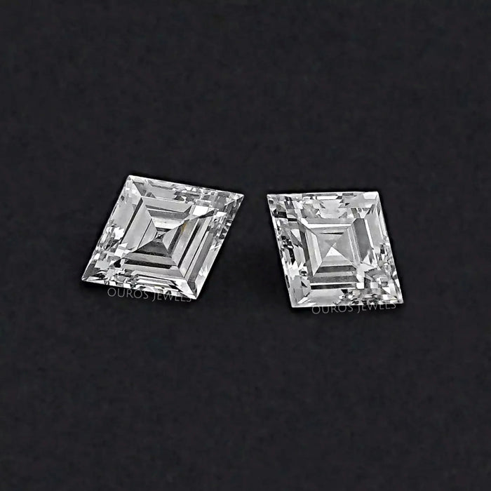 Lozenge Cut Lab Grown Pair Diamond