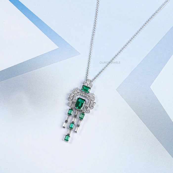 Cluster Diamant und Edelstein Anhänger