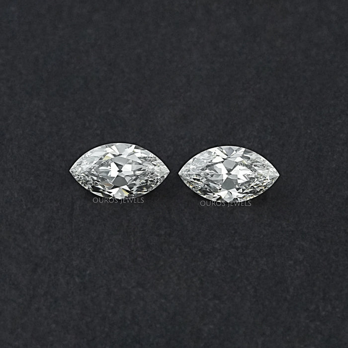 Old Mine Marquise Lab Diamond Matching Pair