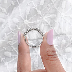 marquise and tappered baguette diamond ring 