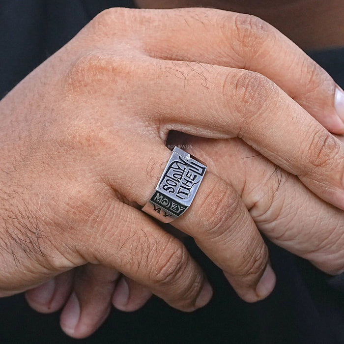 Men's Engraved Wedding Band