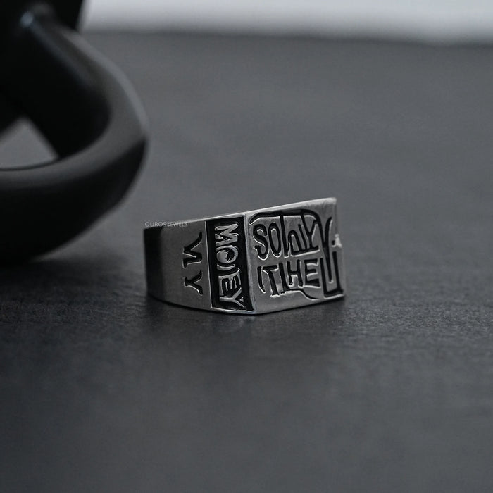 Men's Engraved Wedding Band