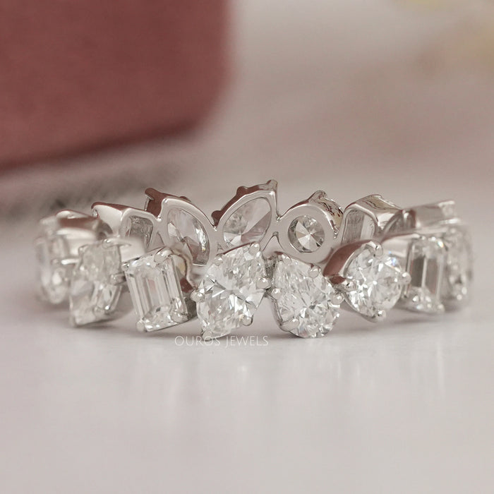 Multi Shape Labor Diamant Voll Ewigkeit Ehering