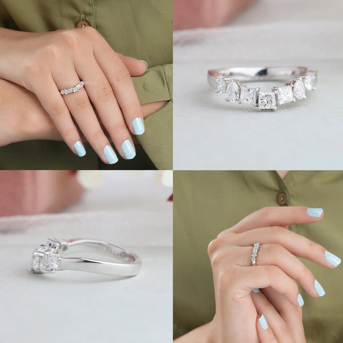 7 Stone Multi Shape Wedding Ring