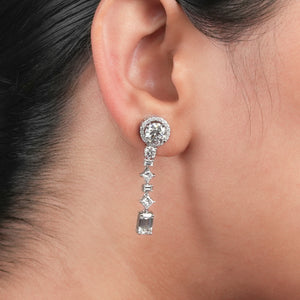 Multi Shape Lab Grown Diamond Drop Earring