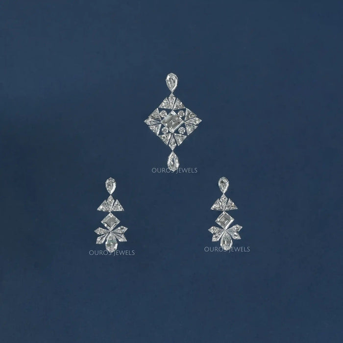 Multi Shape Labor Diamant Layout Schmuck Set