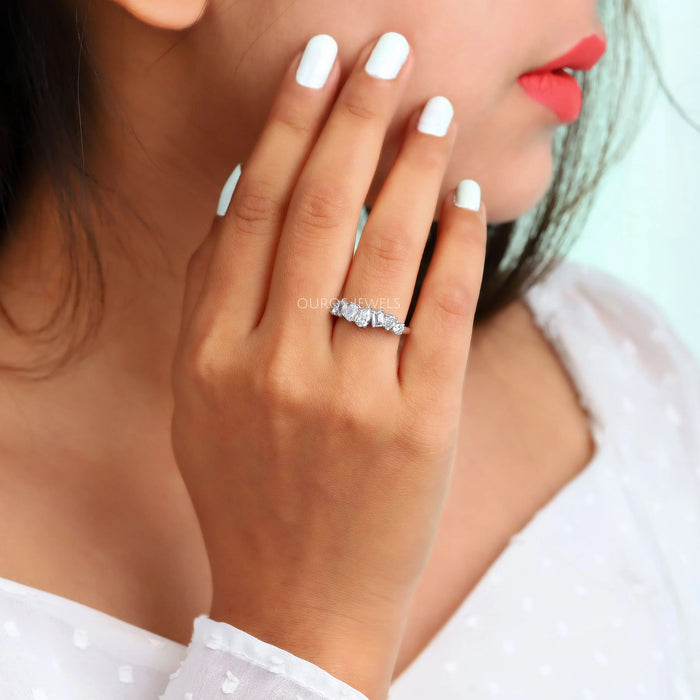 Birnen und Herzschliff Multi Shape Diamant Ewig Band