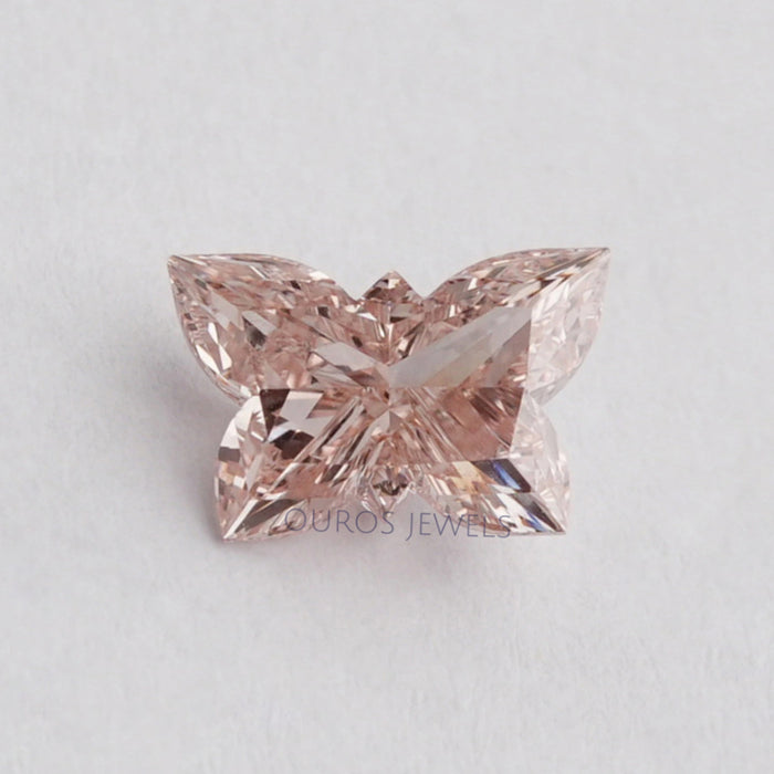 1,20 Karat Rosa Schmetterlings schliff Labor Diamant