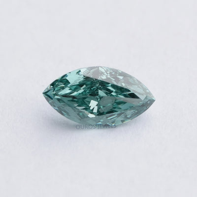 1,25 Karat Grüner Marquise Schliff Labor Diamant
